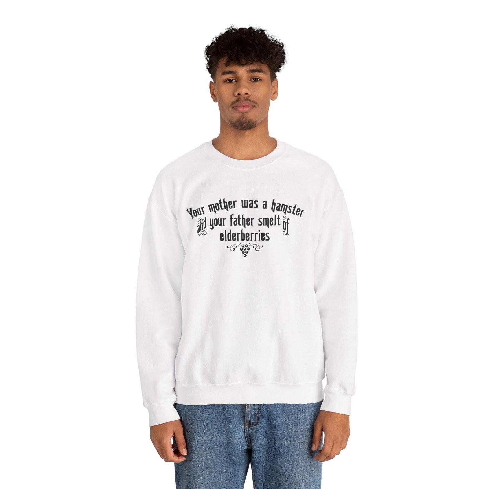 Your Mother Was a Hamster - Unisex Sweatshirt – Medieval Insults Never Felt So Cozy - Image 5