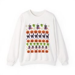 Halloween Ugly Sweater – Unisex T-Shirt – Spooky Season in Full Pattern