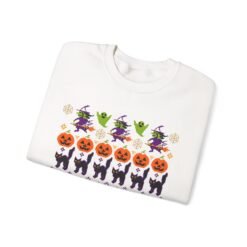 Halloween Ugly Sweater – Unisex T-Shirt – Spooky Season in Full Pattern - Image 3