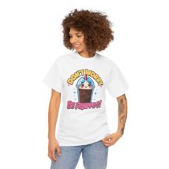 Don’t Worry, Be-Frappe-y! - Unisex T-Shirt – Sweet Style, Chilled Vibes - Image 6