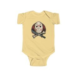 Camp Slasher - Baby Bodysuit – Too Cute to Camp Alone - Image 6