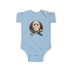 Camp Slasher - Baby Bodysuit – Too Cute to Camp Alone - Image 7