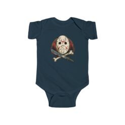 Camp Slasher - Baby Bodysuit – Too Cute to Camp Alone - Image 9