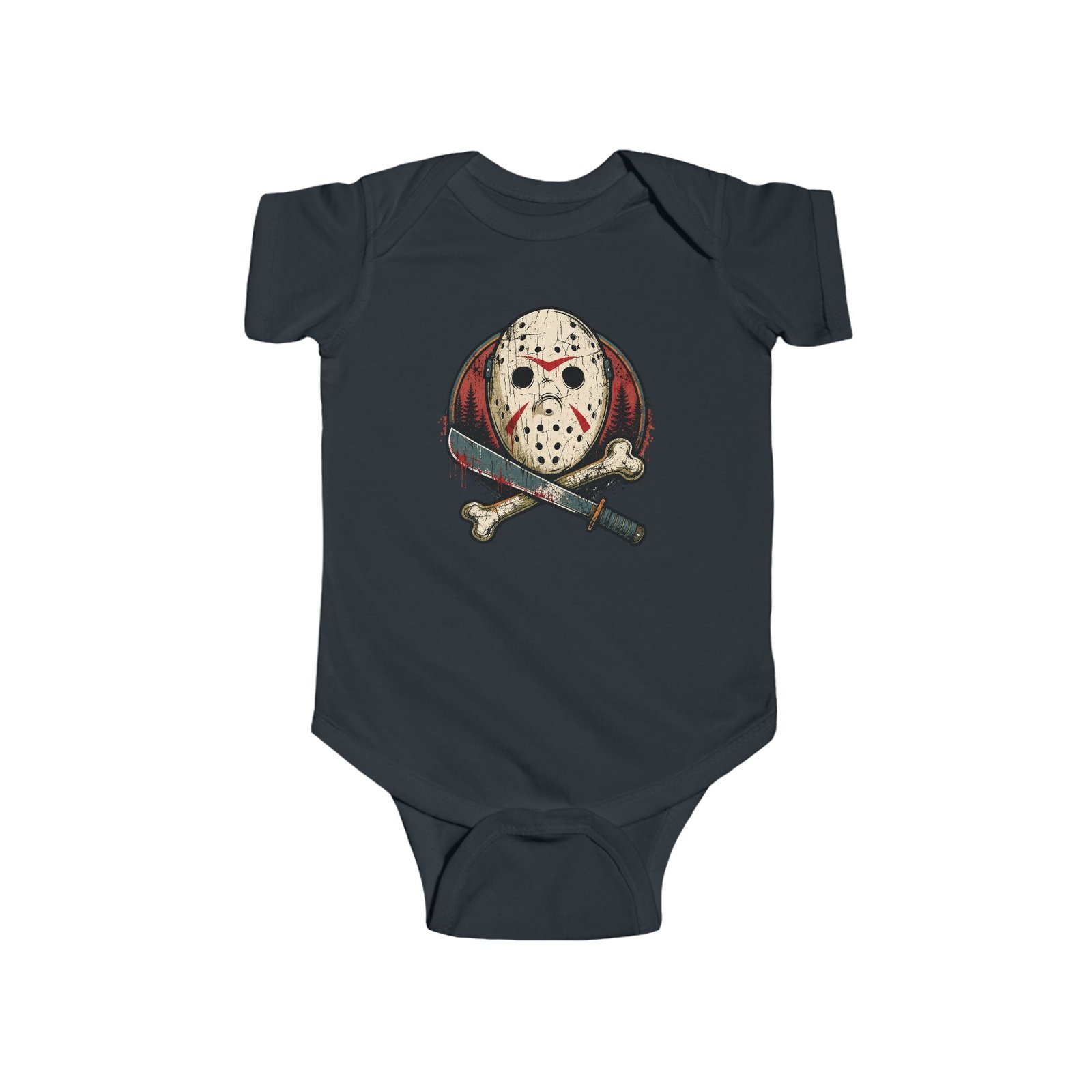 Camp Slasher - Baby Bodysuit – Too Cute to Camp Alone