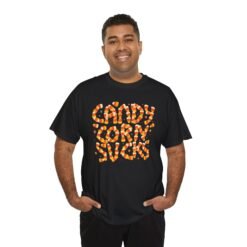 Candy Corn Sucks - Unisex T-Shirt – Sweet Font, Savage Truth - Image 7