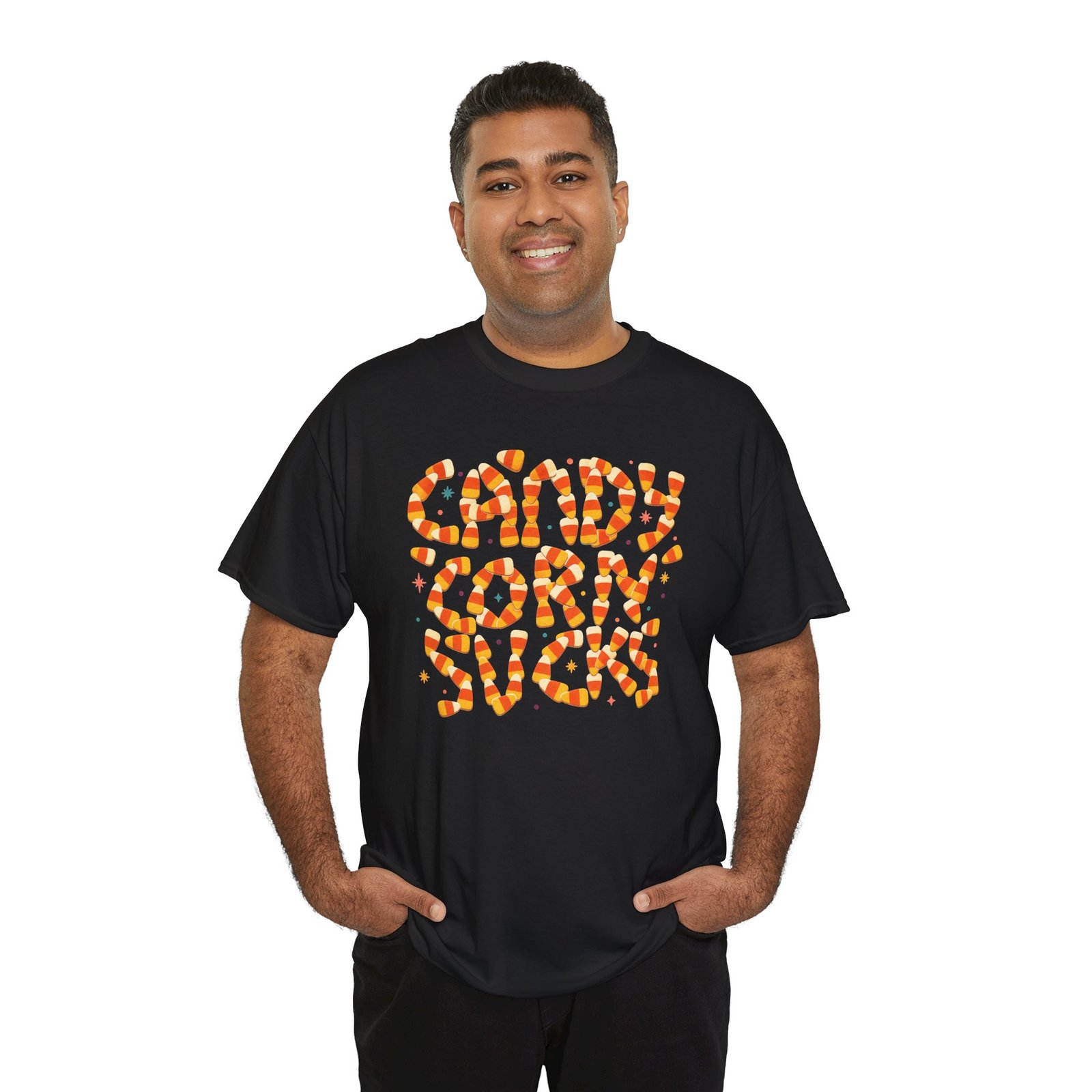Candy Corn Sucks - Unisex T-Shirt – Sweet Font, Savage Truth - Image 7