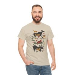 Cave Art Bulls - Unisex T-Shirt – Ancient Style, Modern Vibes - Image 4