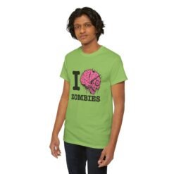 I Love Zombies - Unisex T-Shirt – Brains Are the Way to the Heart - Image 6