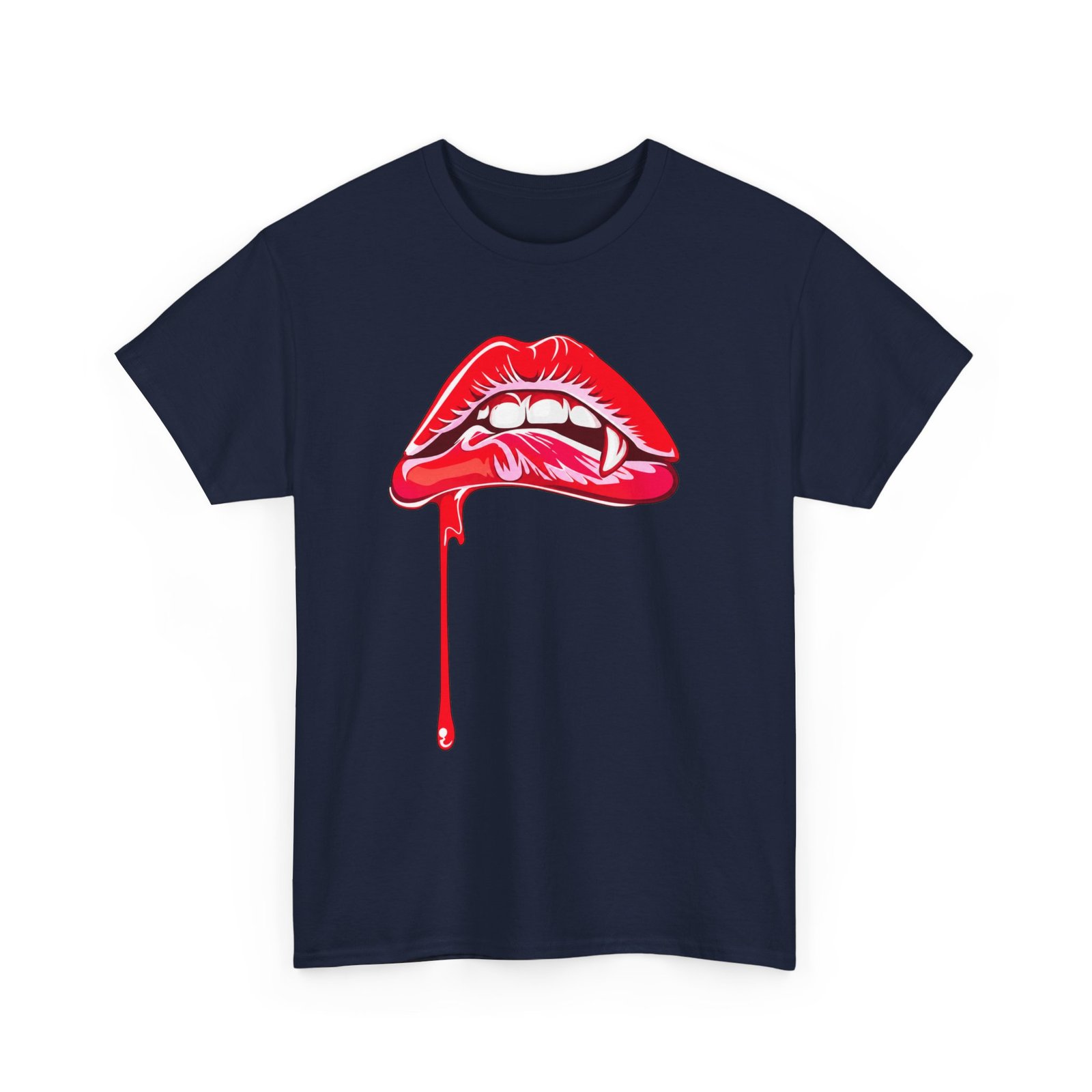 Vampire Lip Bite - Unisex T-Shirt – Sink Into Style - Image 17