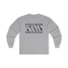 Zombie Uprising – Unisex Long Sleeve T-Shirt – Survival Tips 101