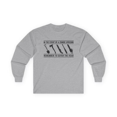 Zombie Uprising – Unisex Long Sleeve T-Shirt – Survival Tips 101