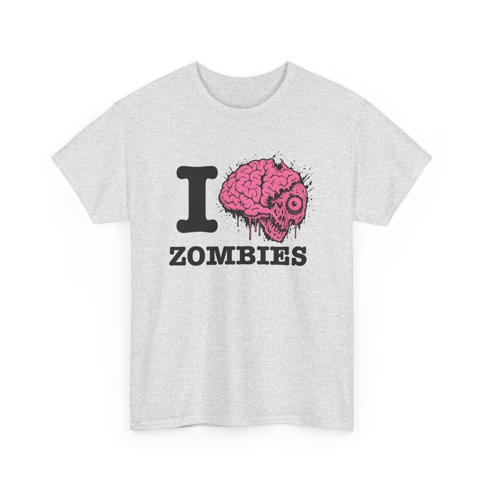 I Love Zombies - Unisex T-Shirt – Brains Are the Way to the Heart - Image 11