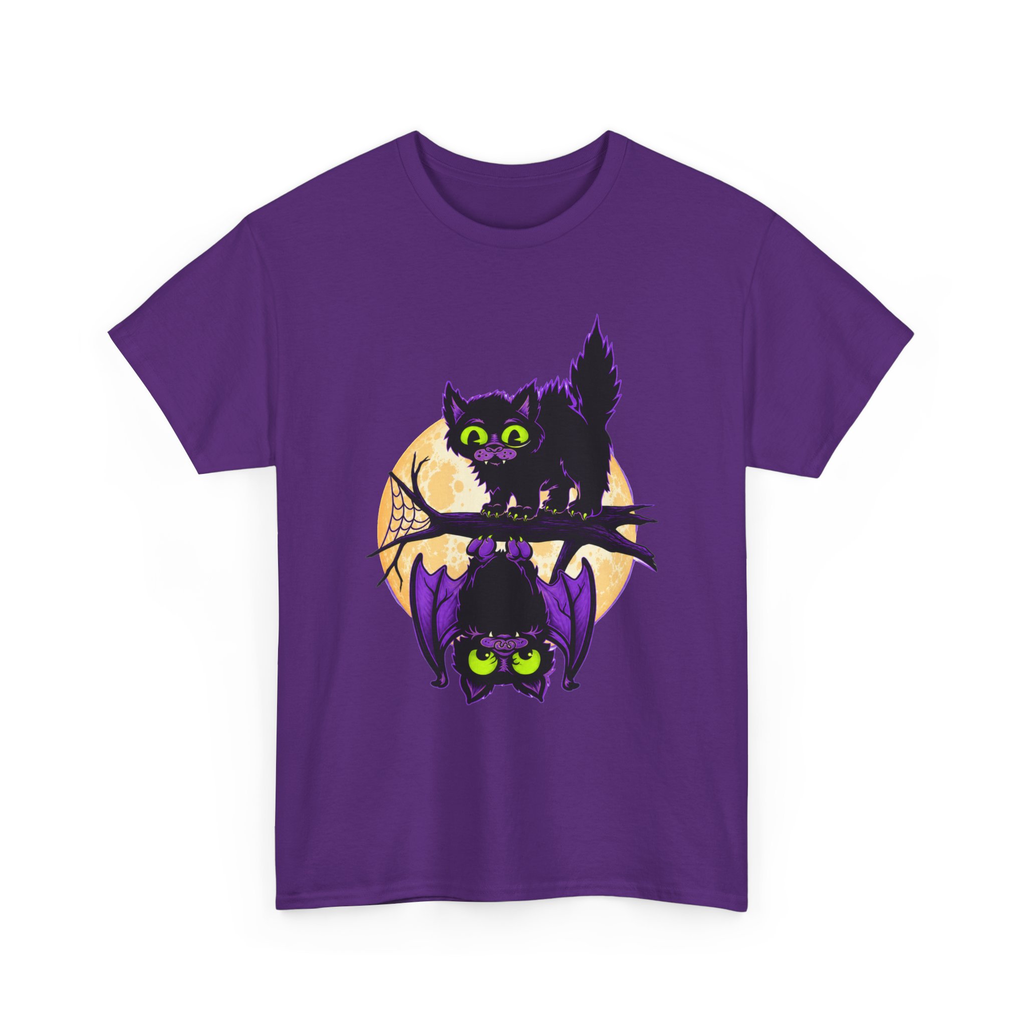 Spooky and Sweet Halloween Scene - Unisex T-Shirt - Image 18