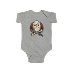 Camp Slasher - Baby Bodysuit – Too Cute to Camp Alone - Image 5
