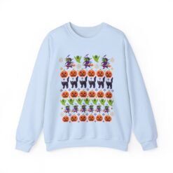 Halloween Ugly Sweater – Unisex T-Shirt – Spooky Season in Full Pattern - Image 17