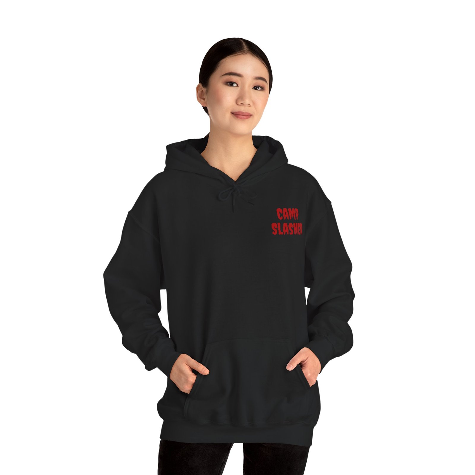 Camp Slasher - Unisex Hoodie – Jason’s Jolly Roger Edition - Image 8