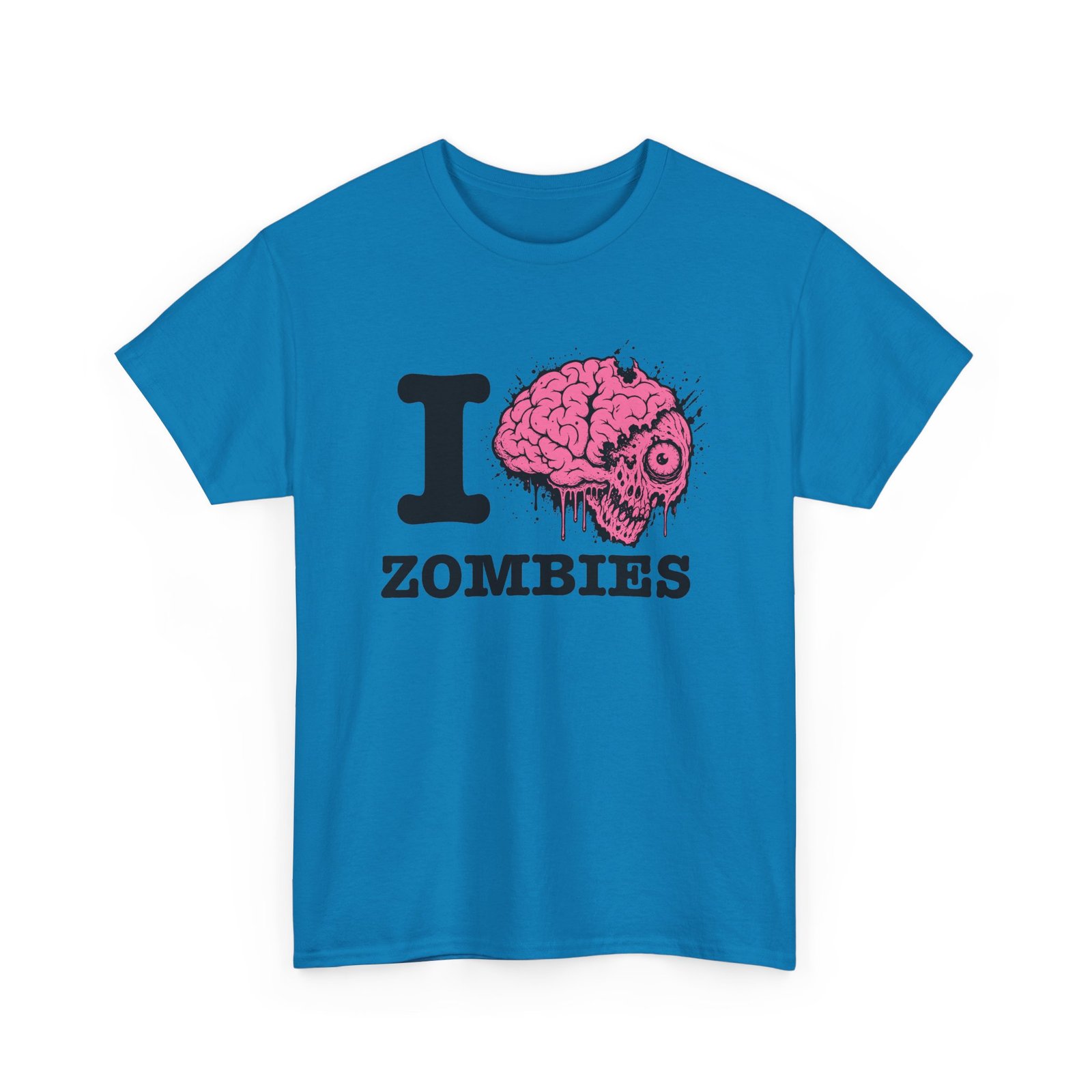 I Love Zombies - Unisex T-Shirt – Brains Are the Way to the Heart - Image 17