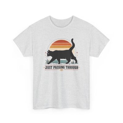 Just Passing Through - Unisex T-Shirt – Black Cat Crossing