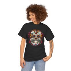 Alternative view of Ace of Spades Sugar Skull - Unisex T-Shirt – Bold & Badass