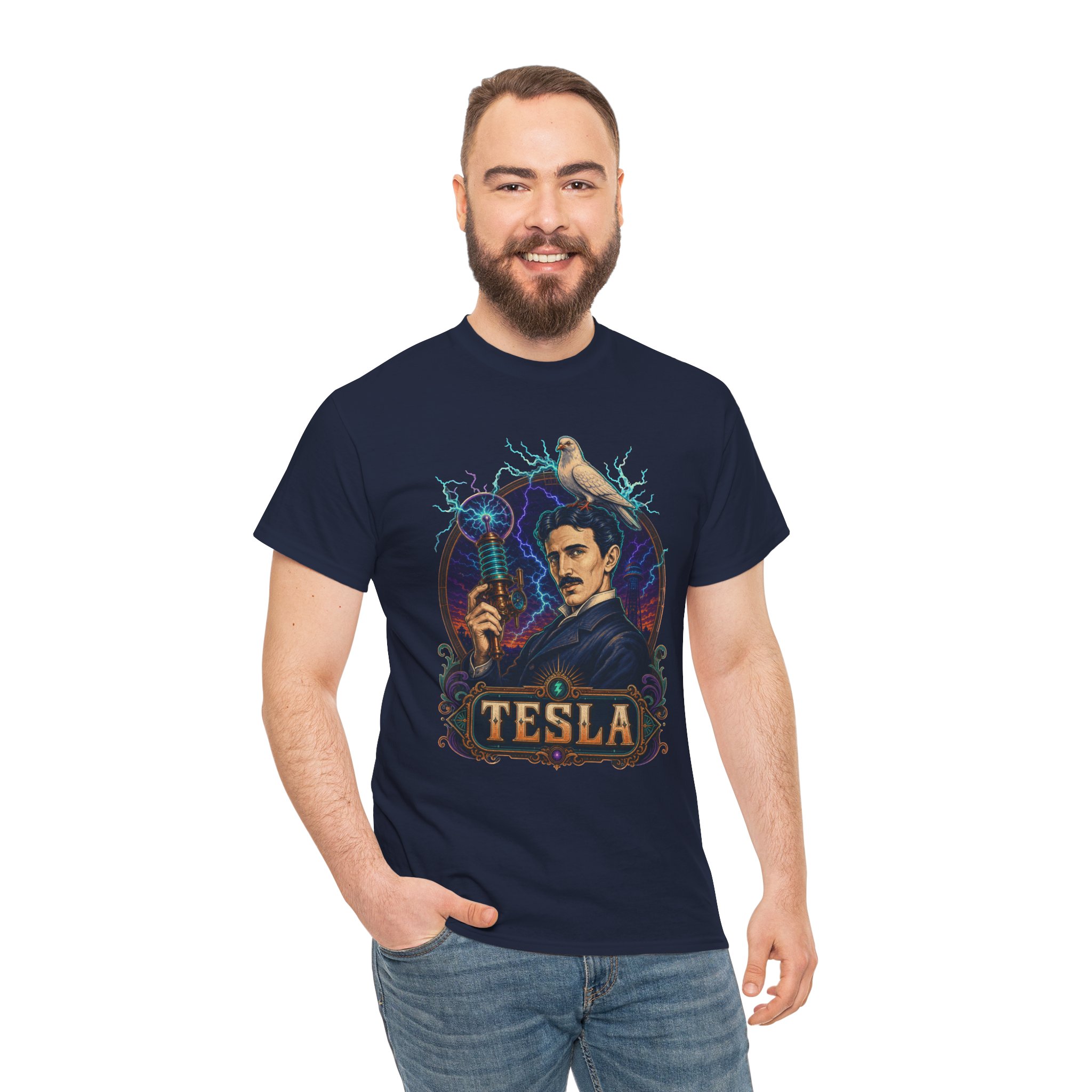 Tesla Strikes Again - Unisex T-Shirt – Science, Sass & Static - Image 4