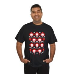 Scary Clown Halloween Christmas – Unisex T-Shirt – From Spooky Season to Scary Christmas - Image 11