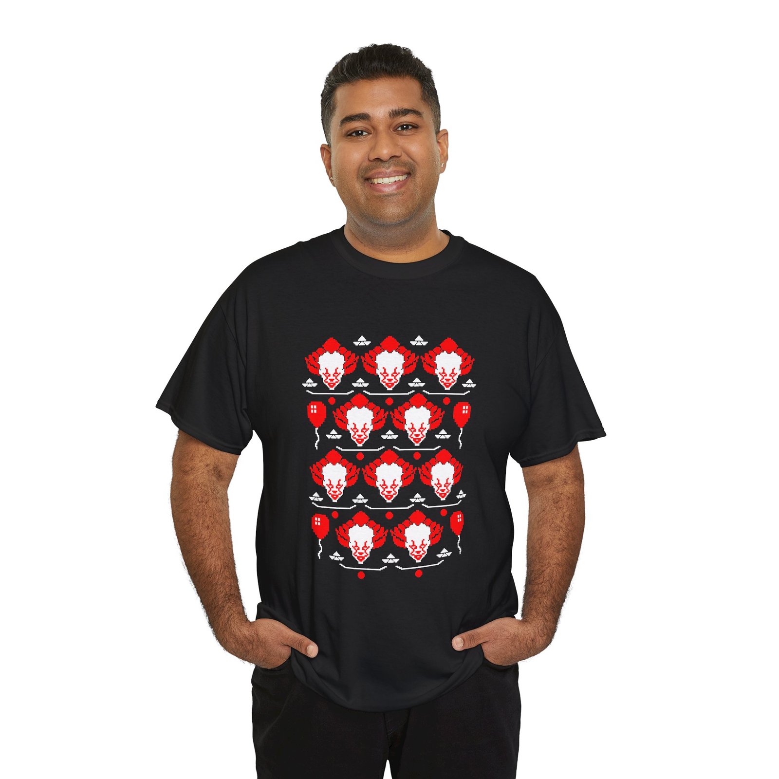 Scary Clown Halloween Christmas – Unisex T-Shirt – From Spooky Season to Scary Christmas - Image 11