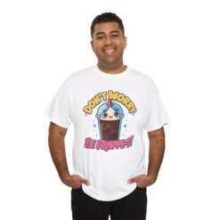 Don’t Worry, Be-Frappe-y! - Unisex T-Shirt – Sweet Style, Chilled Vibes - Image 11