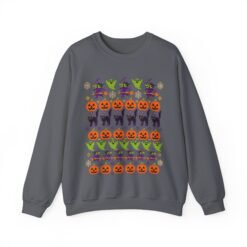 Halloween Ugly Sweater – Unisex T-Shirt – Spooky Season in Full Pattern - Image 20