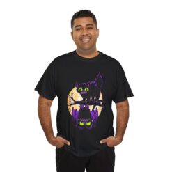 Spooky and Sweet Halloween Scene - Unisex T-Shirt - Image 6