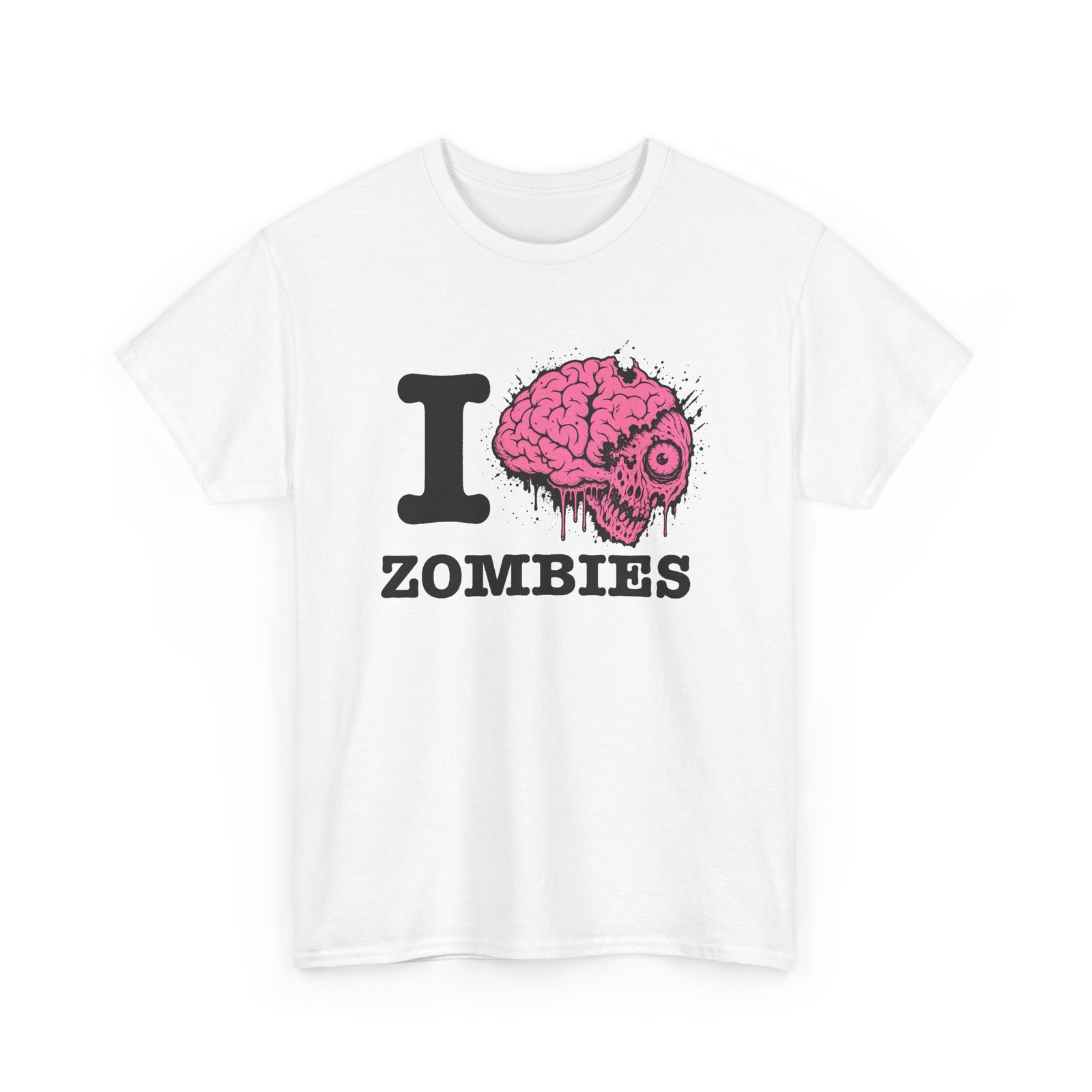 I Love Zombies - Unisex T-Shirt – Brains Are the Way to the Heart - Image 10