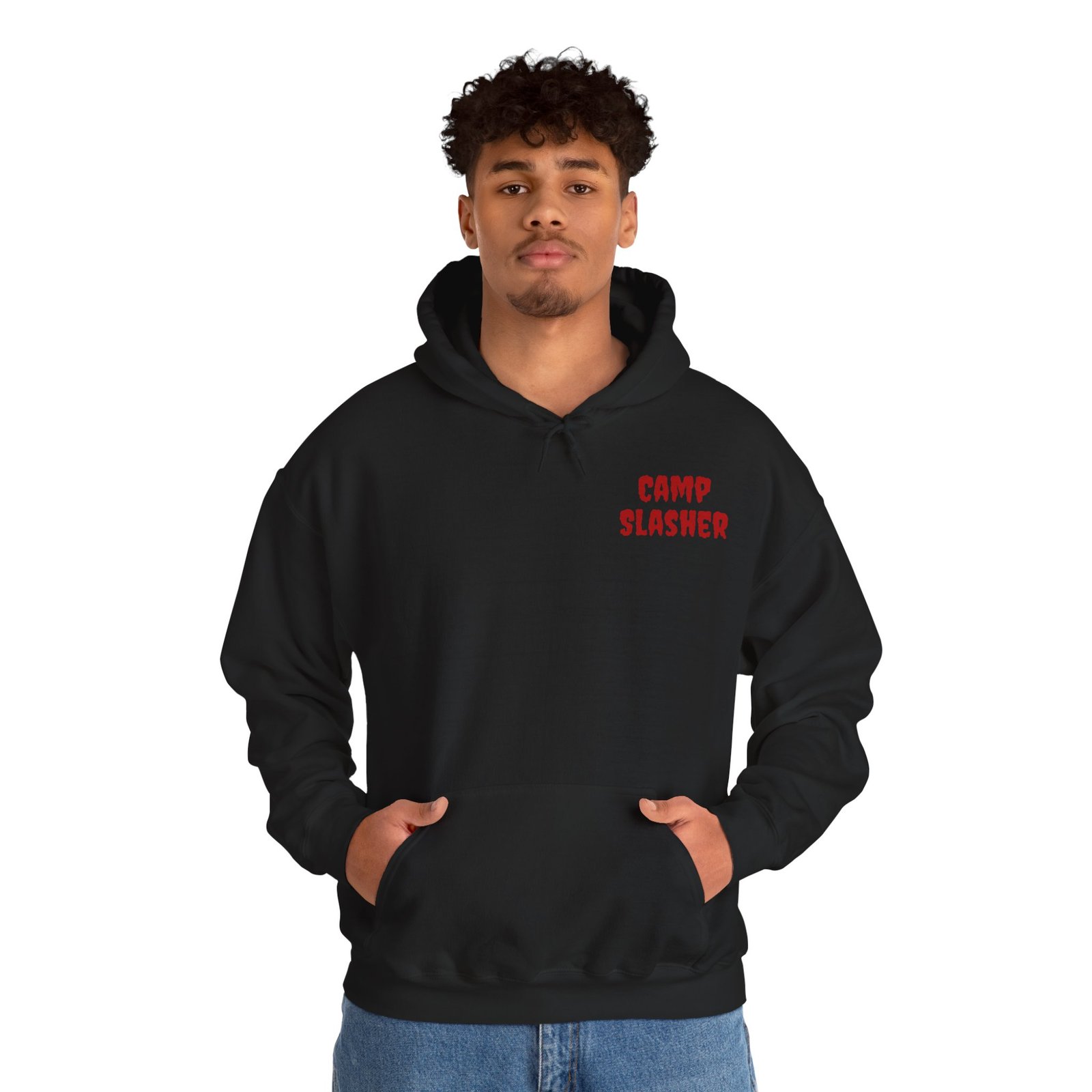 Camp Slasher - Unisex Hoodie – Jason’s Jolly Roger Edition - Image 9