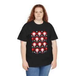 Scary Clown Halloween Christmas – Unisex T-Shirt – From Spooky Season to Scary Christmas - Image 10