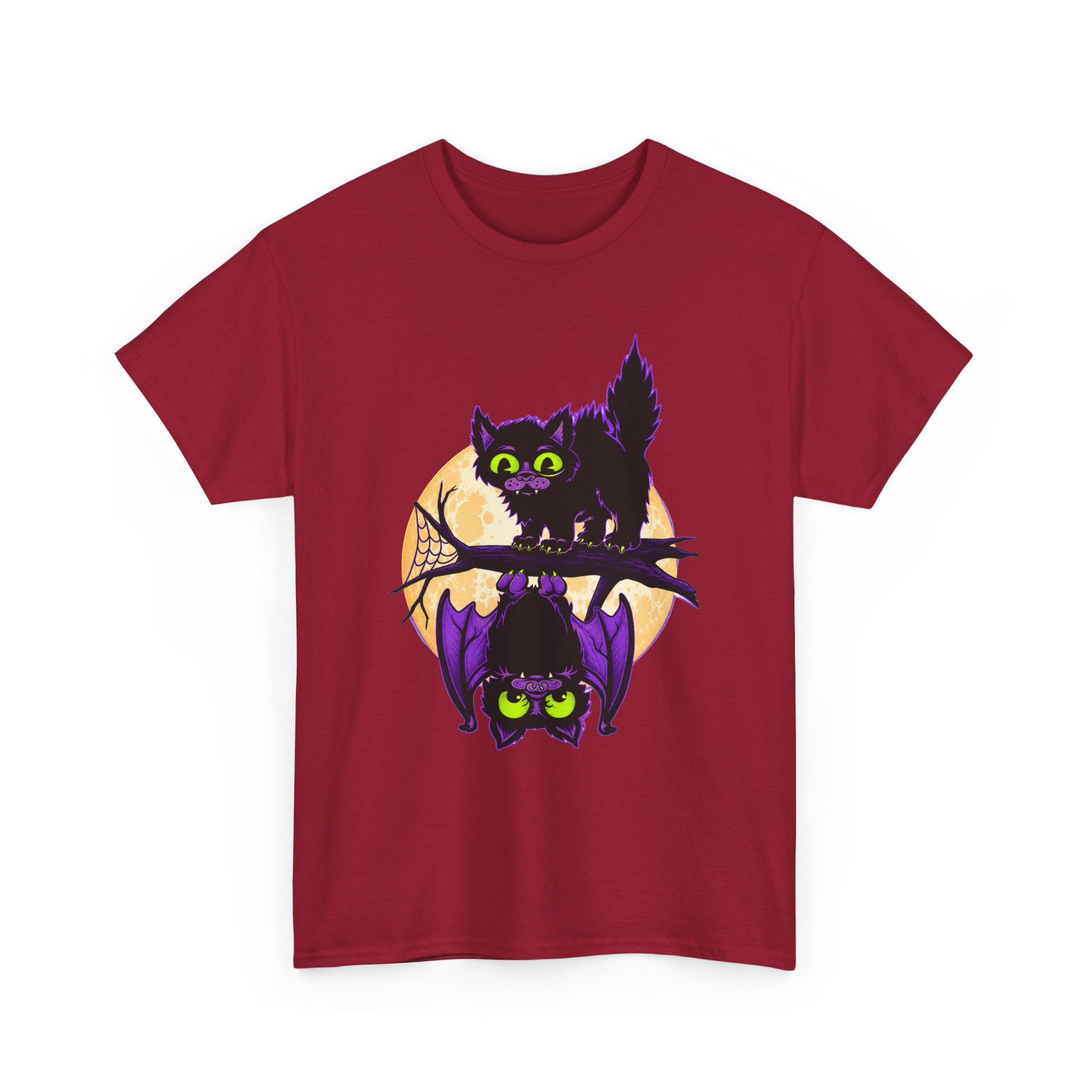 Spooky and Sweet Halloween Scene - Unisex T-Shirt - Image 19