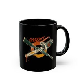 Groovy - Black Mug – Hail to the Caffeine, Baby