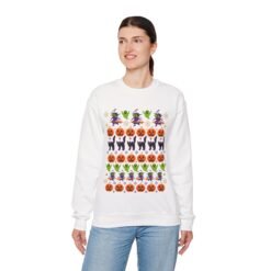 Halloween Ugly Sweater – Unisex T-Shirt – Spooky Season in Full Pattern - Image 7