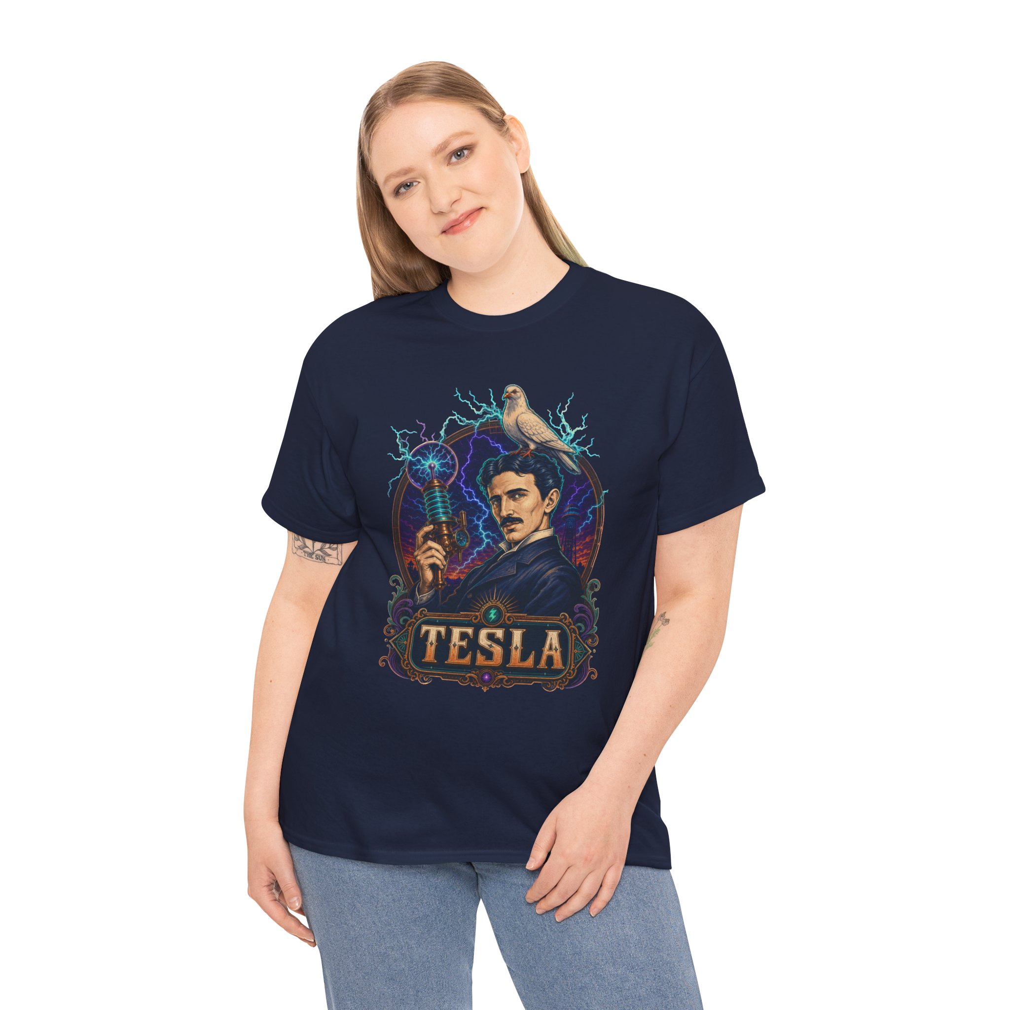 Tesla Strikes Again - Unisex T-Shirt – Science, Sass & Static - Image 3