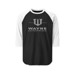 Wayne Enterprises – Unisex 3/4 Sleeve Raglan T-Shirt – Corporate Cool from Gotham City