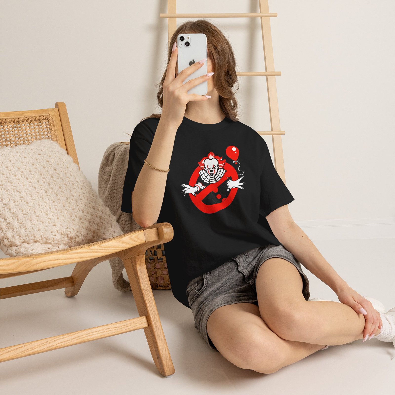 No Clowns, No Red Balloons – Unisex T-Shirt – Absolutely Not - Image 4
