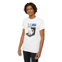 Cat Sits On Laptop – Unisex T-Shirt – Your Laptop Has a New Owner - Image 4