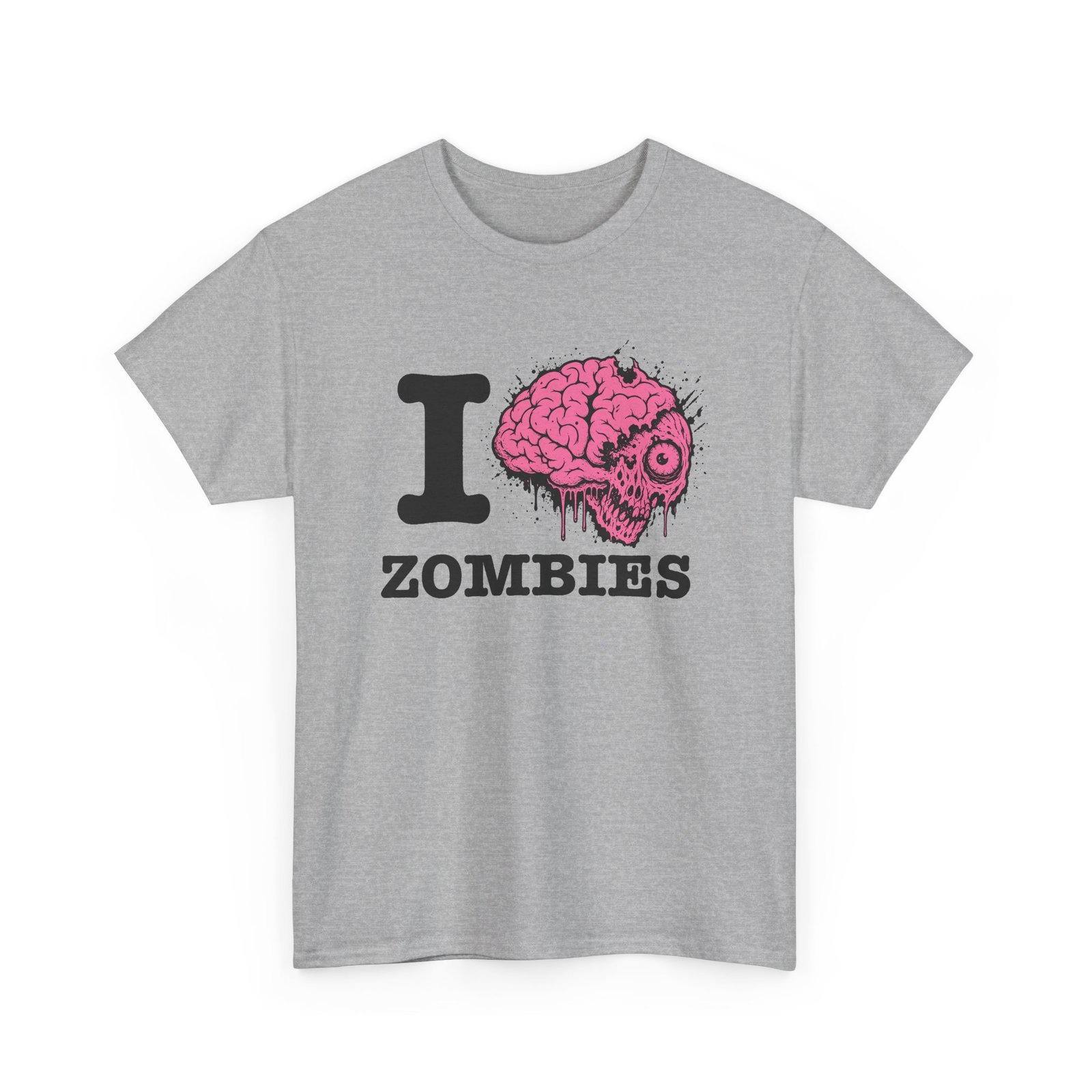I Love Zombies - Unisex T-Shirt – Brains Are the Way to the Heart - Image 13