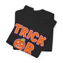 Trick Or Treat - Unisex T-Shirt – Classic Halloween Vibes - Image 3