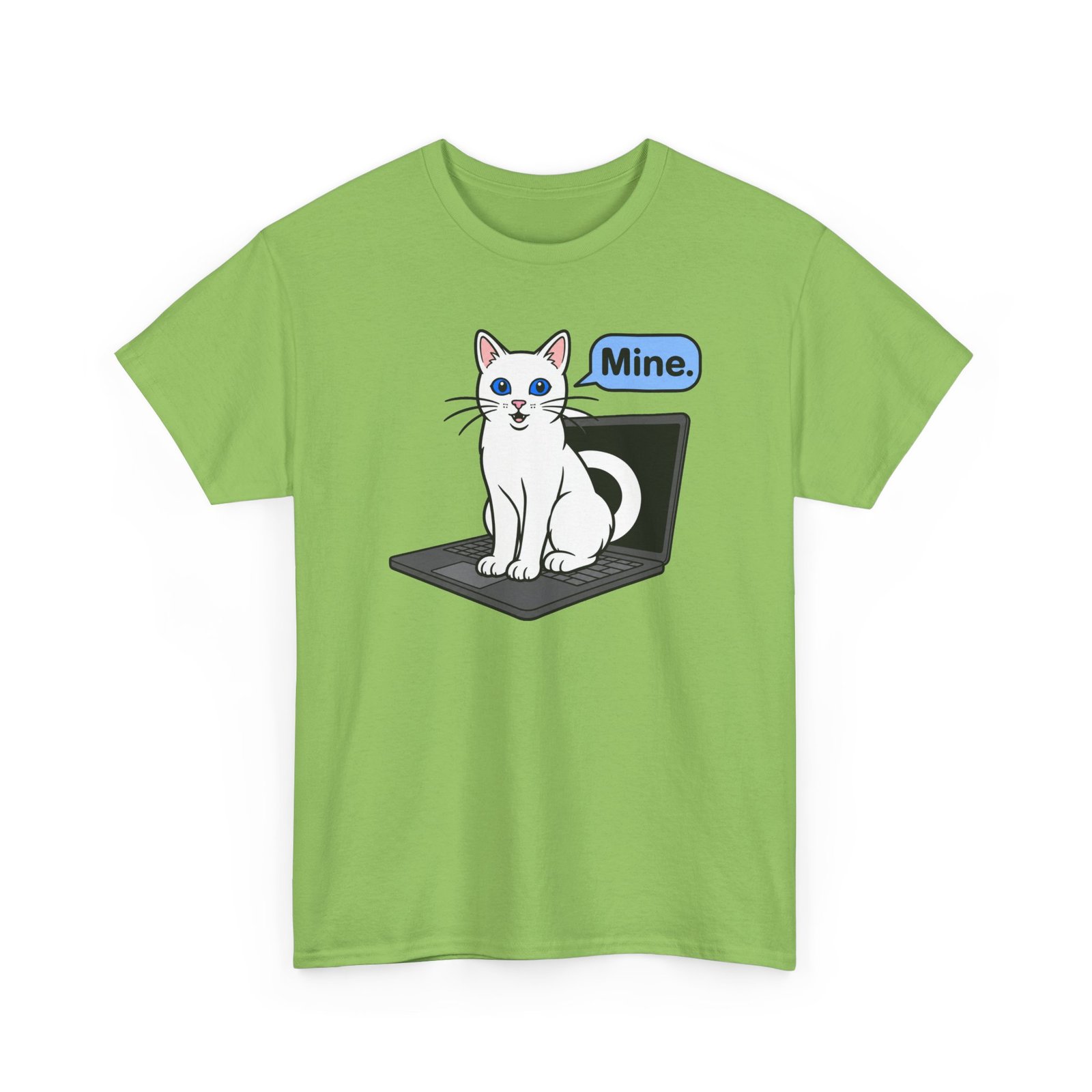 Cat Sits On Laptop – Unisex T-Shirt – Your Laptop Has a New Owner - Image 21