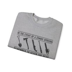 Alternative view of Zombie Uprising – Unisex Sweatshirt – Survival Tips 101