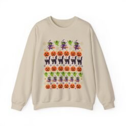 Halloween Ugly Sweater – Unisex T-Shirt – Spooky Season in Full Pattern - Image 13