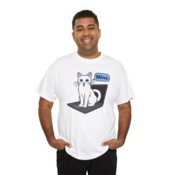 Cat Sits On Laptop – Unisex T-Shirt – Your Laptop Has a New Owner - Image 3