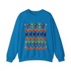Halloween Ugly Sweater – Unisex T-Shirt – Spooky Season in Full Pattern - Image 18