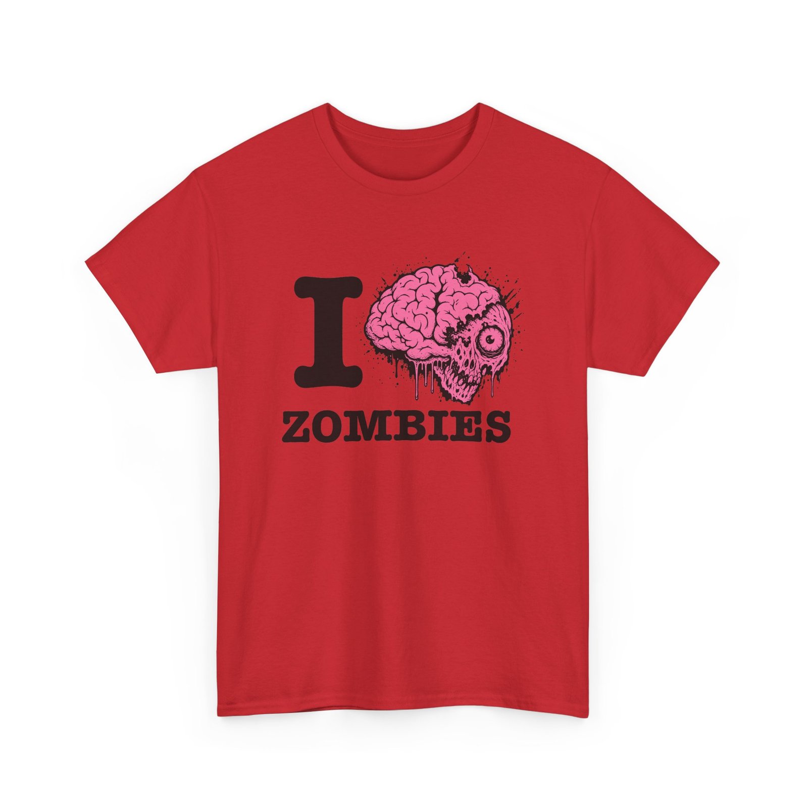 I Love Zombies - Unisex T-Shirt – Brains Are the Way to the Heart - Image 20
