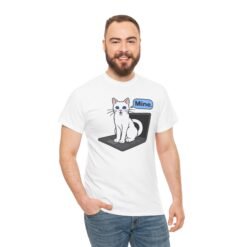 Alternative view of Cat Sits On Laptop – Unisex T-Shirt – Your Laptop Has a New Owner