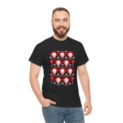 Scary Clown Halloween Christmas – Unisex T-Shirt – From Spooky Season to Scary Christmas - Image 8
