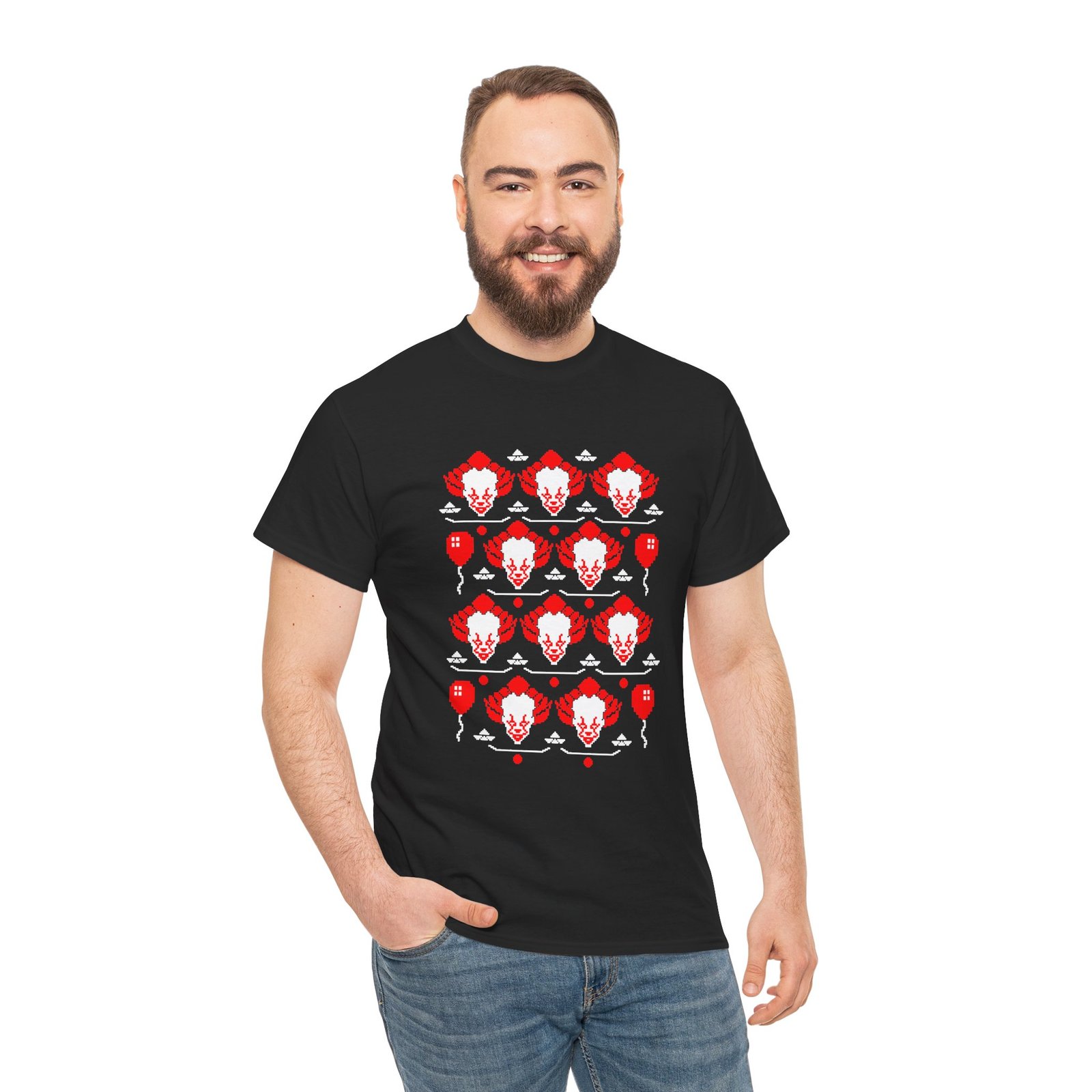 Scary Clown Halloween Christmas – Unisex T-Shirt – From Spooky Season to Scary Christmas - Image 8